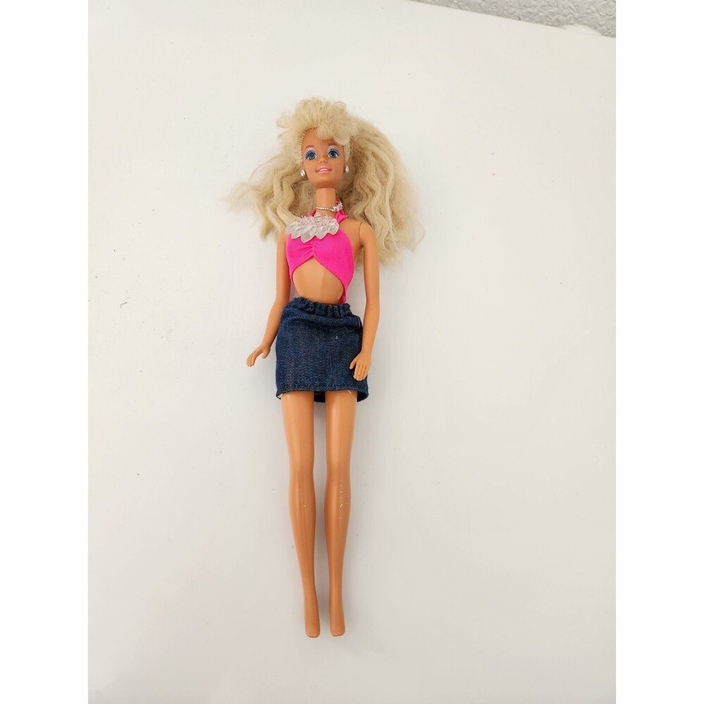 Vintage 1976 Mattel Twist n Turn Barbie Doll Blond Hair Blue Eyes Bend